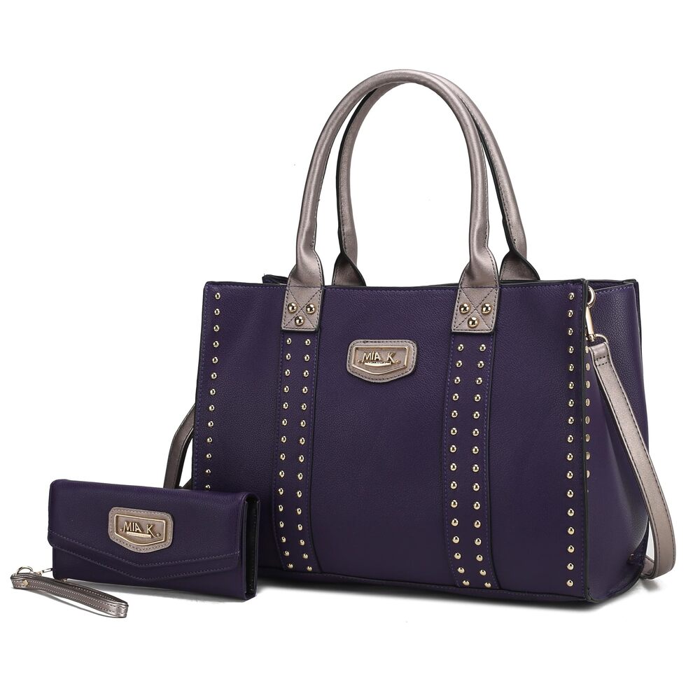 5016 Tote Bag , Vegan Leather Top-Handle Crossover Wristlet wallet &